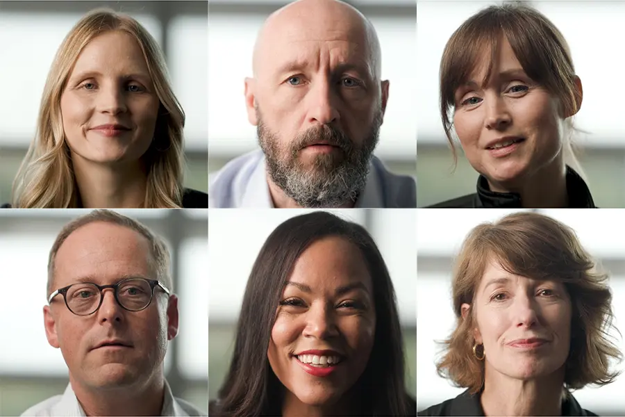 Composite of headshots: Drs. Vater, Bosslet, Reed, McFerron, Neal and Walvoord