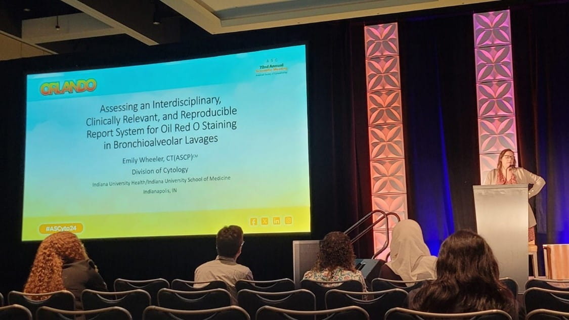 Emily Wheeler presenting at ASC2024