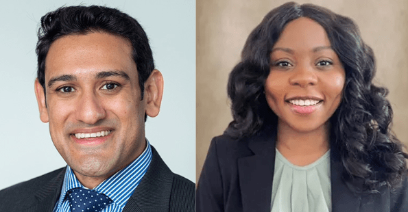 Professional headshots of two early cardiovascular medicine researchers.