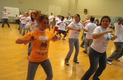 Dance Marathon dancers in 2006.