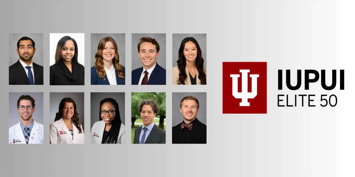 Headshot images of ten of the IUPUI elite 50.