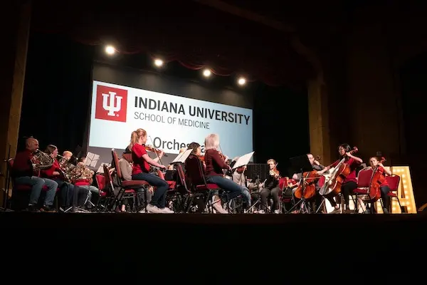 The IU School of Medicine Orchestra plays at Evening of the Arts.