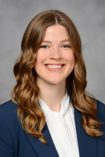 Photo of Leah Bode from shoulders up.