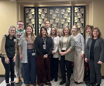 Group photo of the OBGYN administrative team 2024