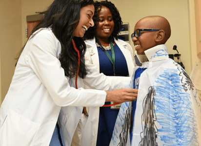 two doctors giving a patient care