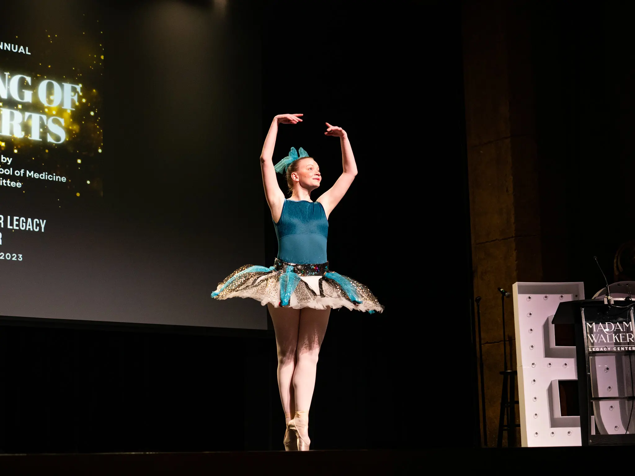 Sarah Lipp performs a ballet from "Sleeping Beauty"