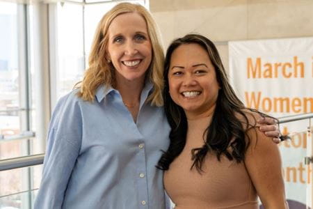 (From left to right) Kandice Ludwig, MD, and DuyKhanh (Mimi) P. Ceppa, MD,  at the inaugural BLISS conference.