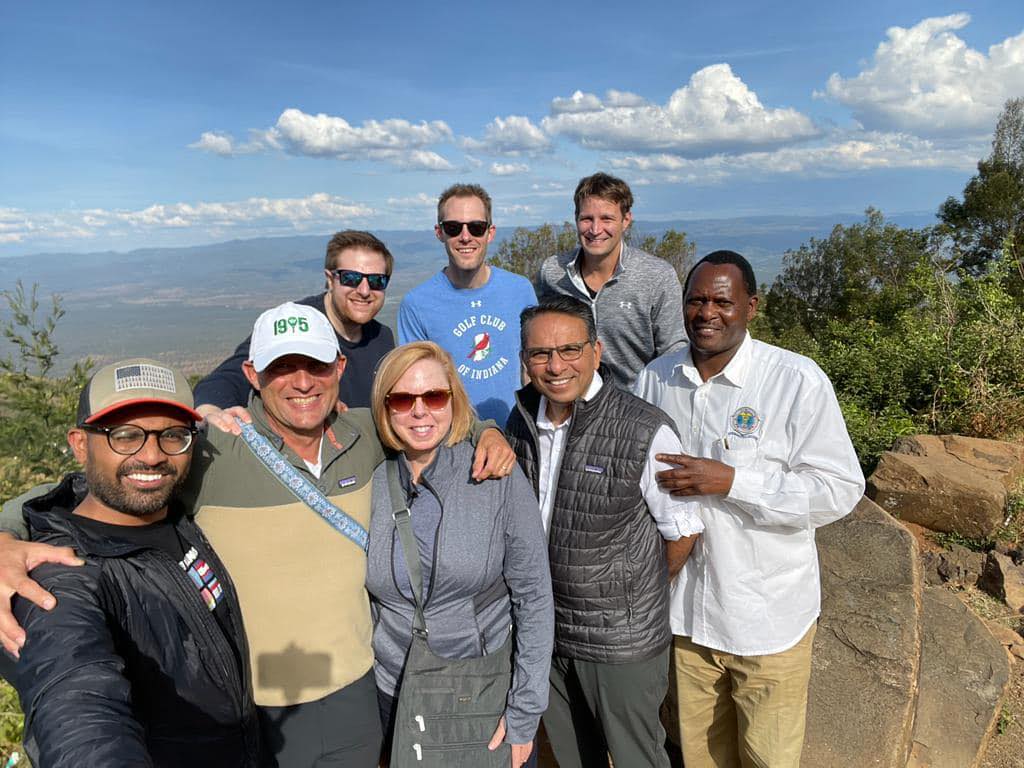 Mary Gallagher with neurosurgery faculty in Kenya