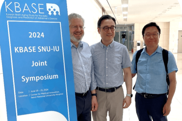 Andrew J. Saykin and Kwangsik Nho, PhD in South Korea