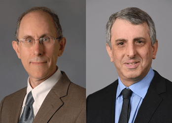 Elliot Androphy, MD, and Mark Kaplan, PhD Side-by-side headshots of Elliot Androphy and Mark Kaplan