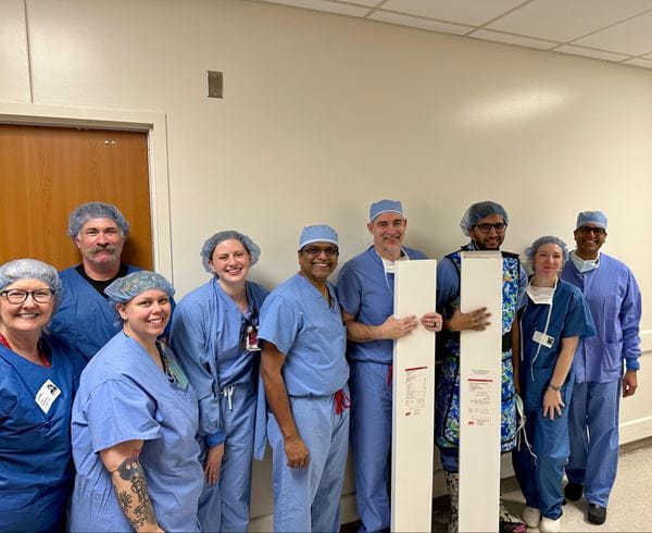Dr. Raghu Motaganahalli and the vascular team