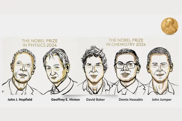 Figure 4. Recipients of the 2024 Nobel Prizes for AI research.