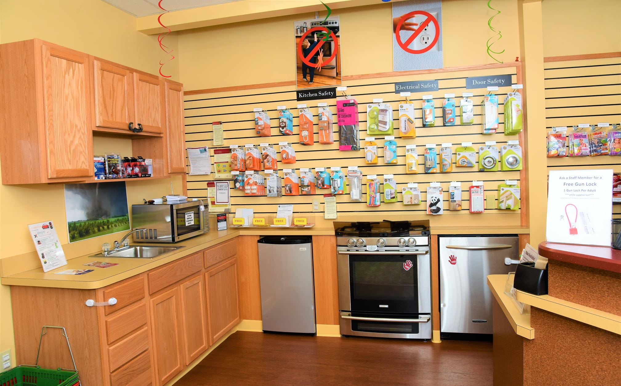 Current kitchen safety education corner