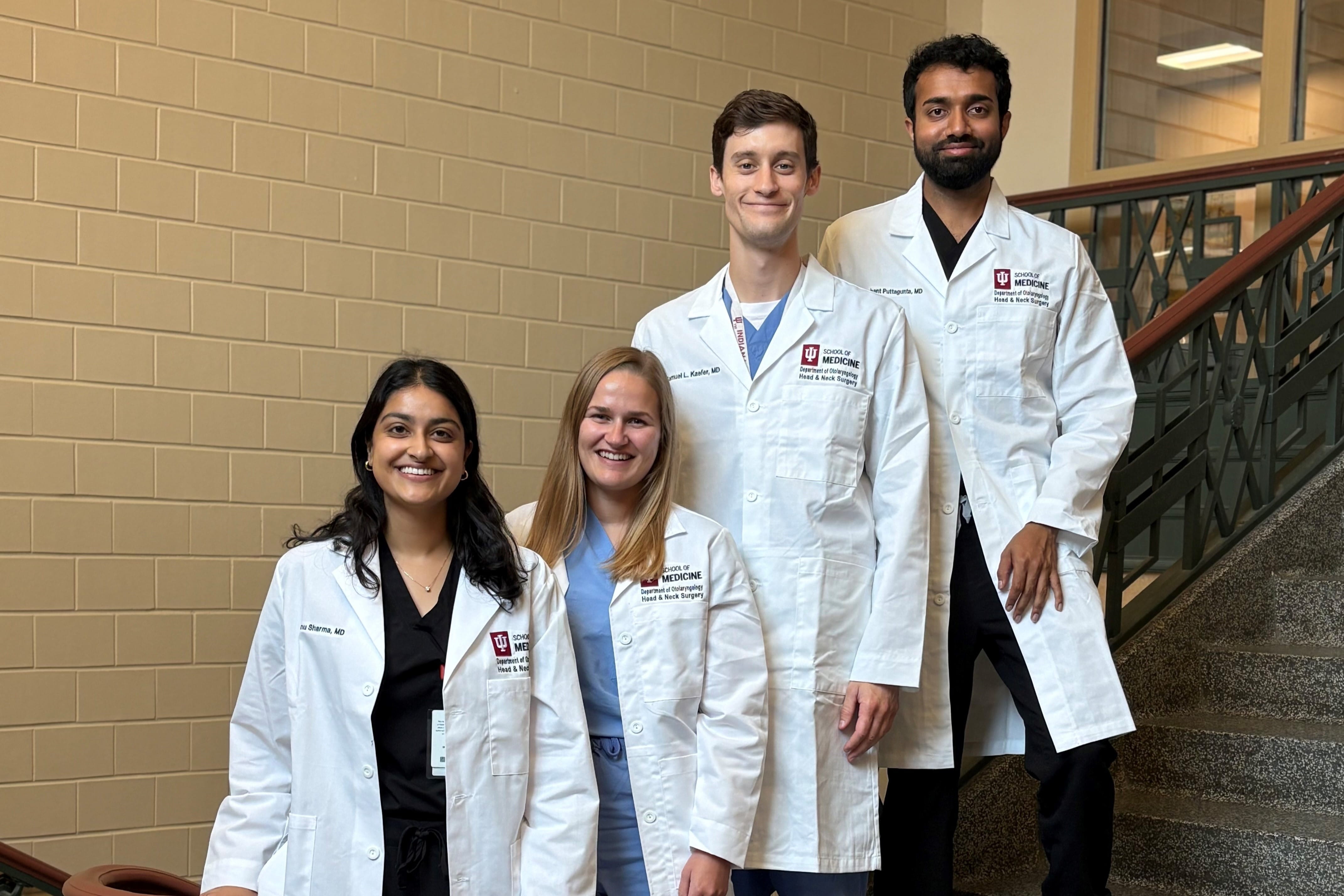 First-year Otolaryngology Residents | Maria Feucht, MD | Photo by Cindy Dance, IU School of Medicine