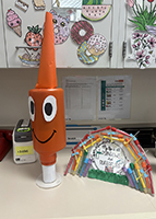 Photo of lab mascot