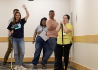 Photo of people at lab week