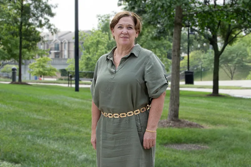 Photo of Jessica Dellarosa standing in front of the canal