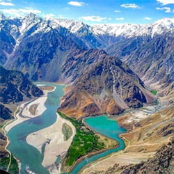 A view of an Afghanistan valley
