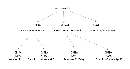 Graph indicating the different paths after January 6 CBSE