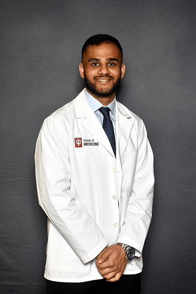 Headshot of Manav Patel, IU School of Medicine student.