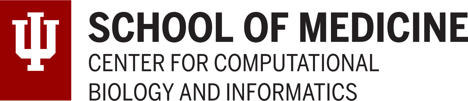 IU trident with Center for Computational Biology and Informatics text