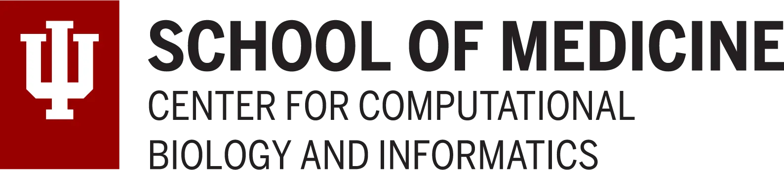 IU trident with Center for Computational Biology and Informatics text