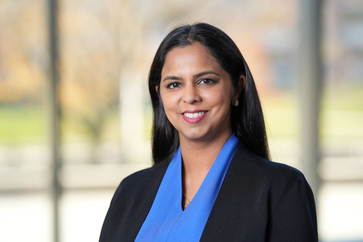 Horizontal professional photo of Suparna C. Clasen, MD, director of clinical research for the Krannert Cardiovascular Research Center and the Division of Cardiovascular Medicine.