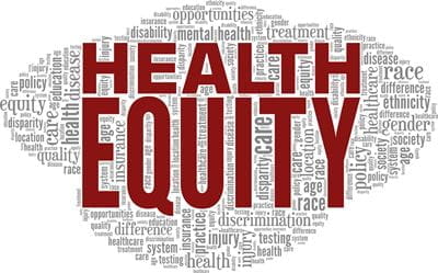 Health equity word cloud
