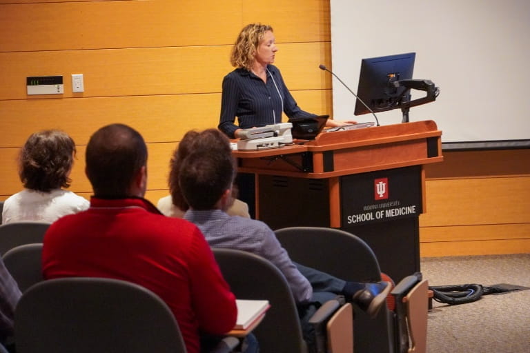 Speaker presenting at the 2024 CDMD Symposium