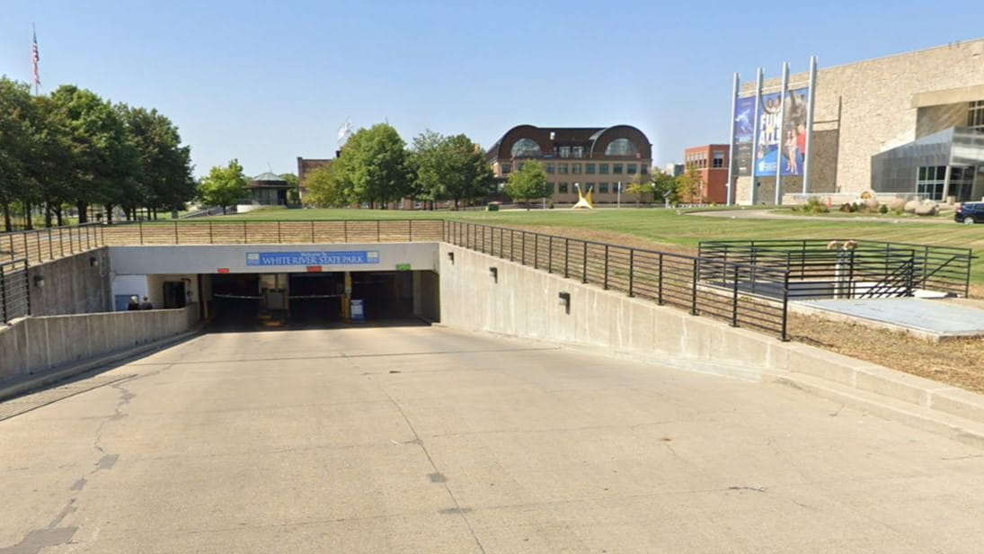 white river state park garage entrance