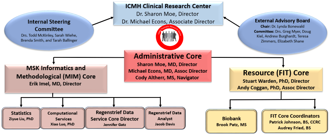 org structure for the research core