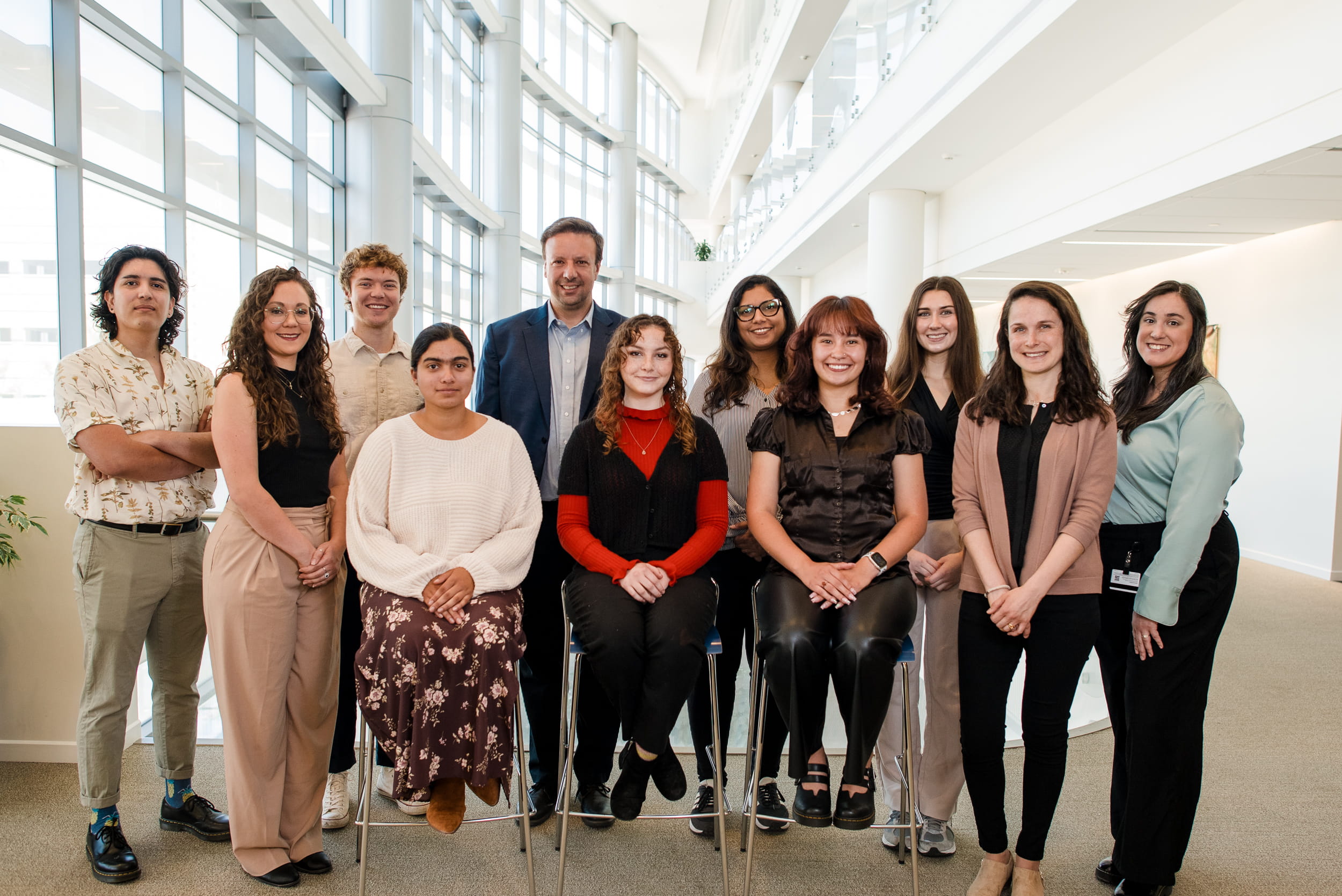 a group photo of the Meyer lab