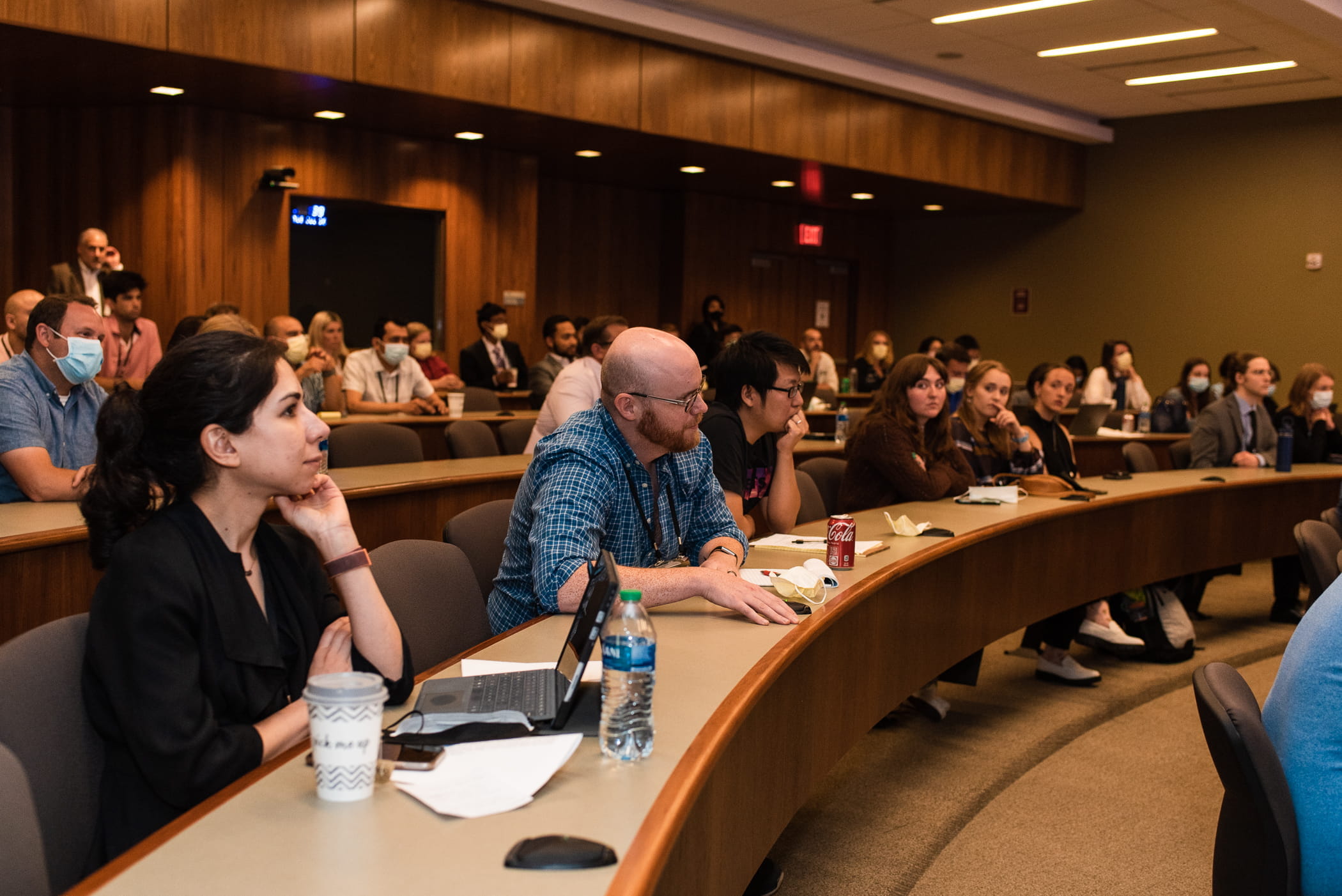 a group views a presentation