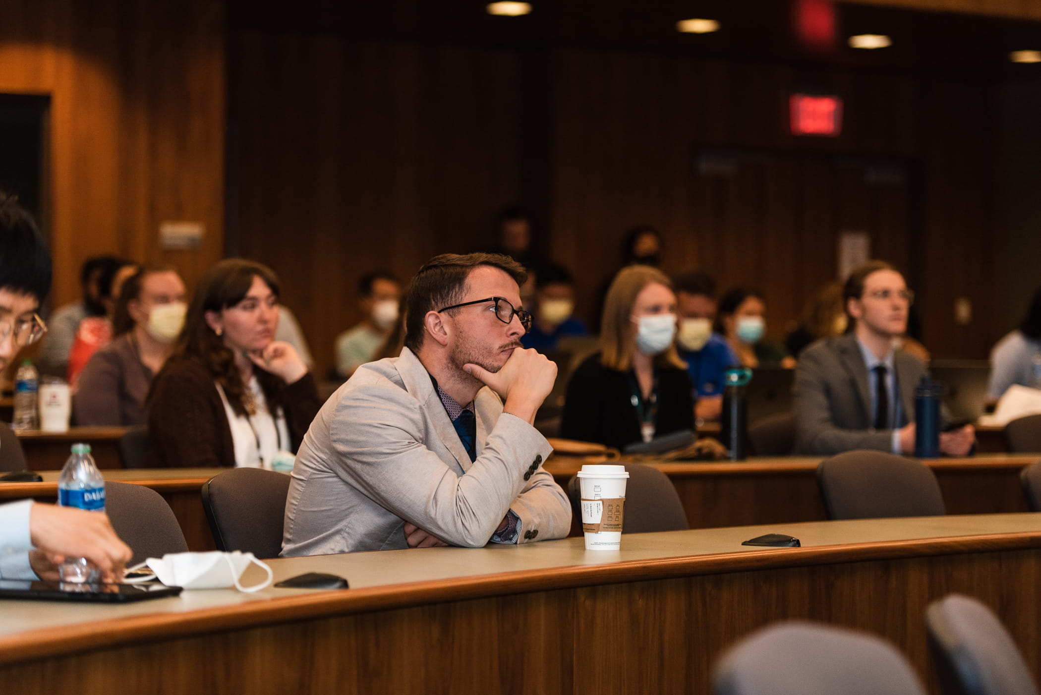 a group views a presentation