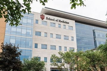 the exterior of the Neurosciences Research Building