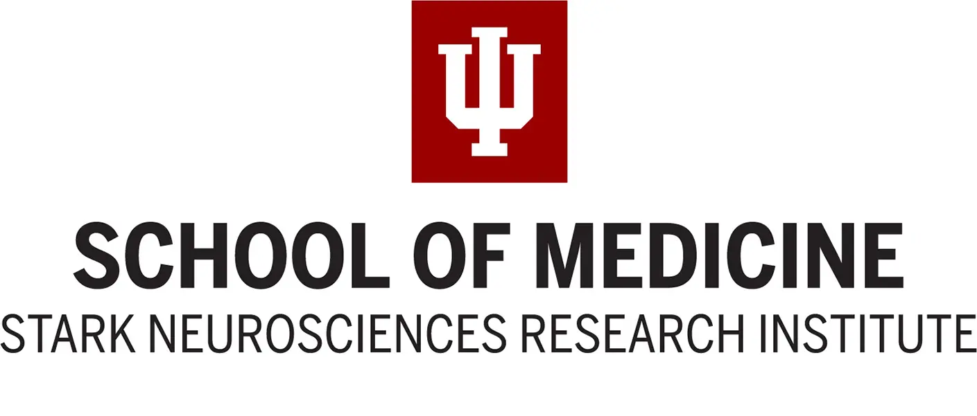 logo for stark neurosciences research institute with IU trident