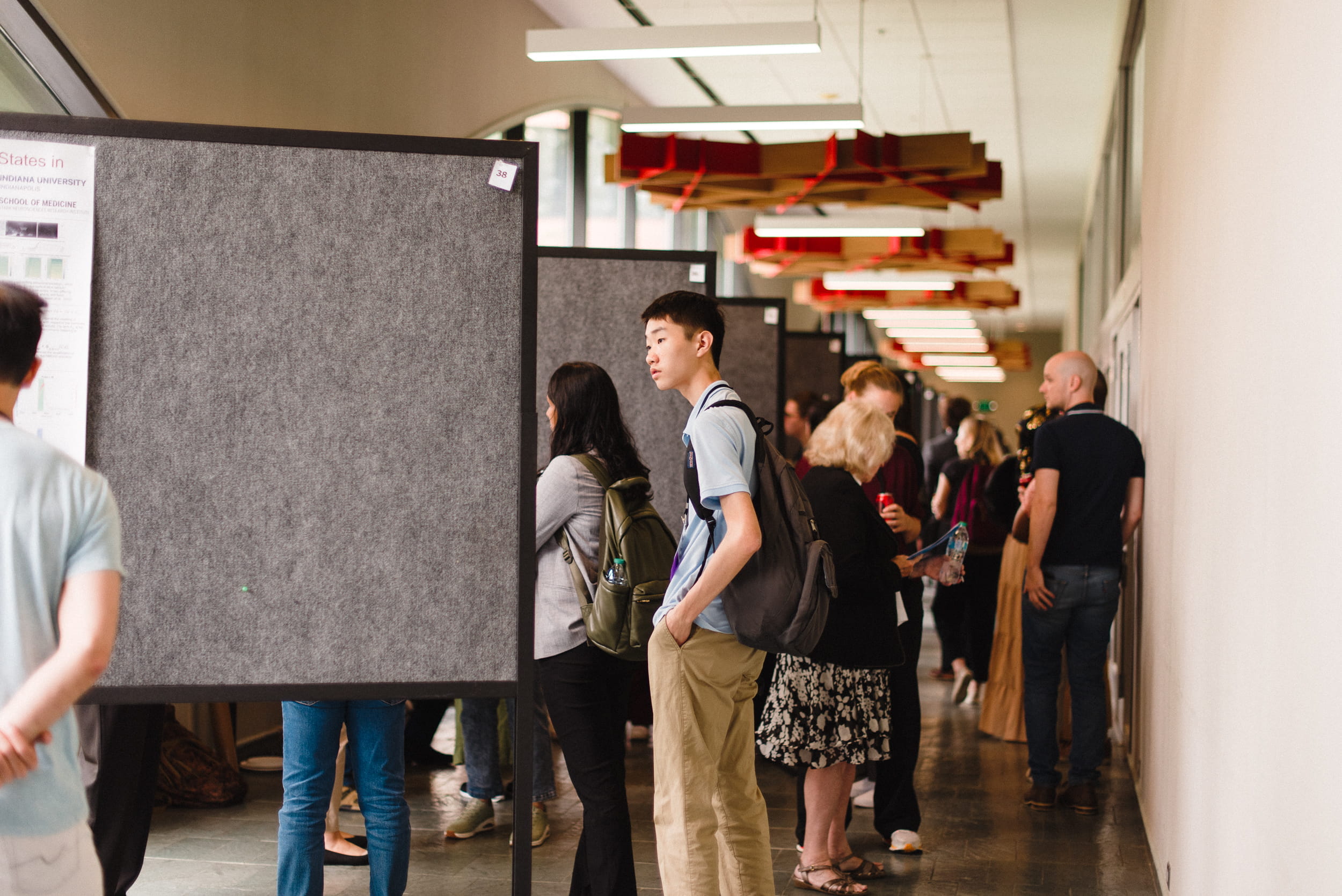 students present research at a symposium