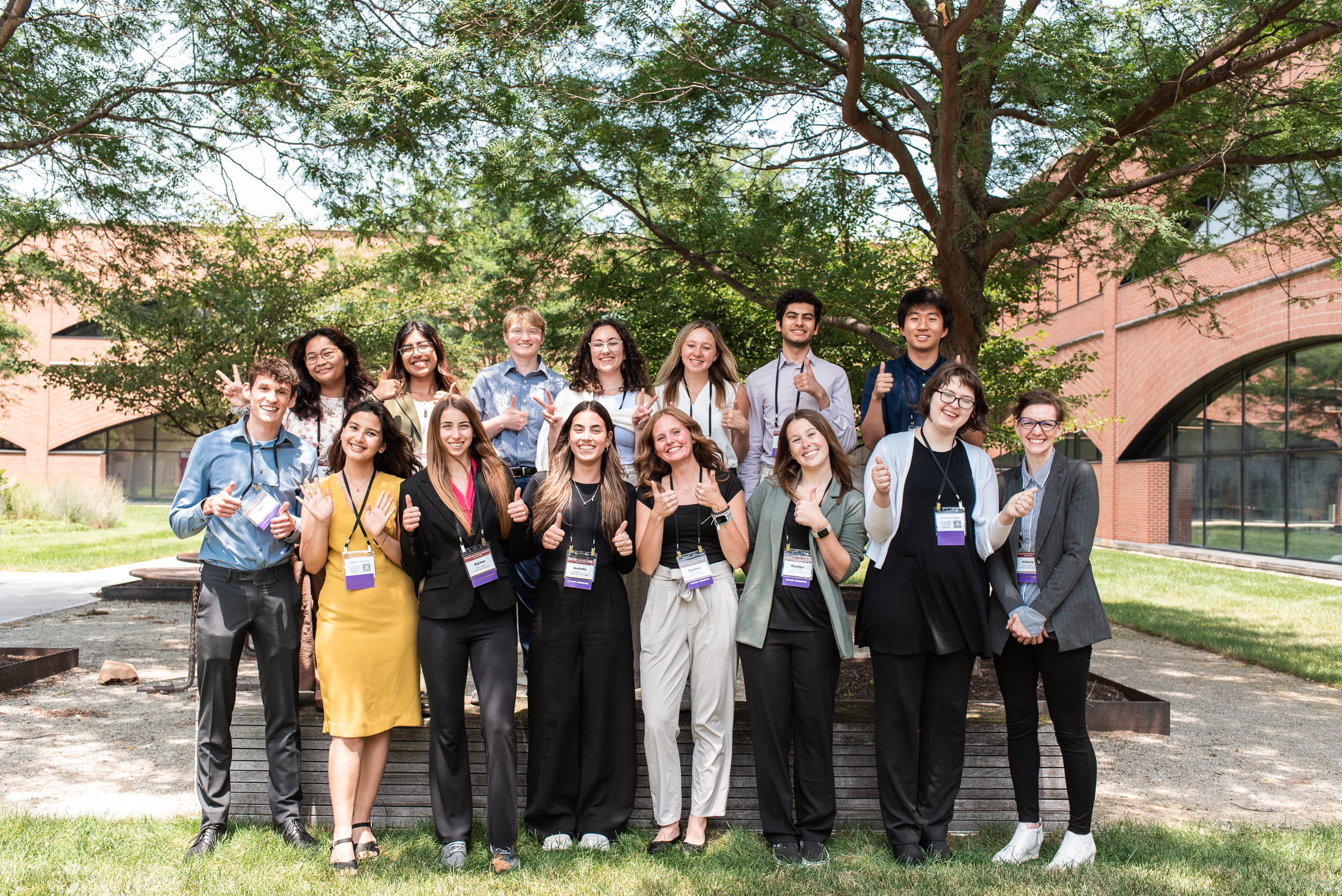 a group photo of undergrad students