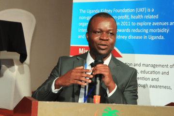 Dr. Anthony Batte at World Kidney Day conference Dr. Anthony Batte at World Kidney Day conference