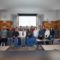 The Wells Center's Hematologic Malignancies and Stem Cell Biology Research Program Retreat group photo from 2025
