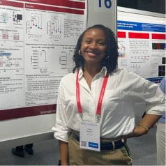 Ivana Daniels presenting her research poster