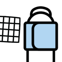 Cartoon icon depicting a bandaged finger tip next to a gauze pad
