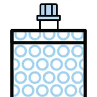 Cartoon icon depicting a test tube in a bubble bag