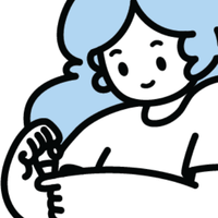 cartoon icon depicting a person pricking their finger