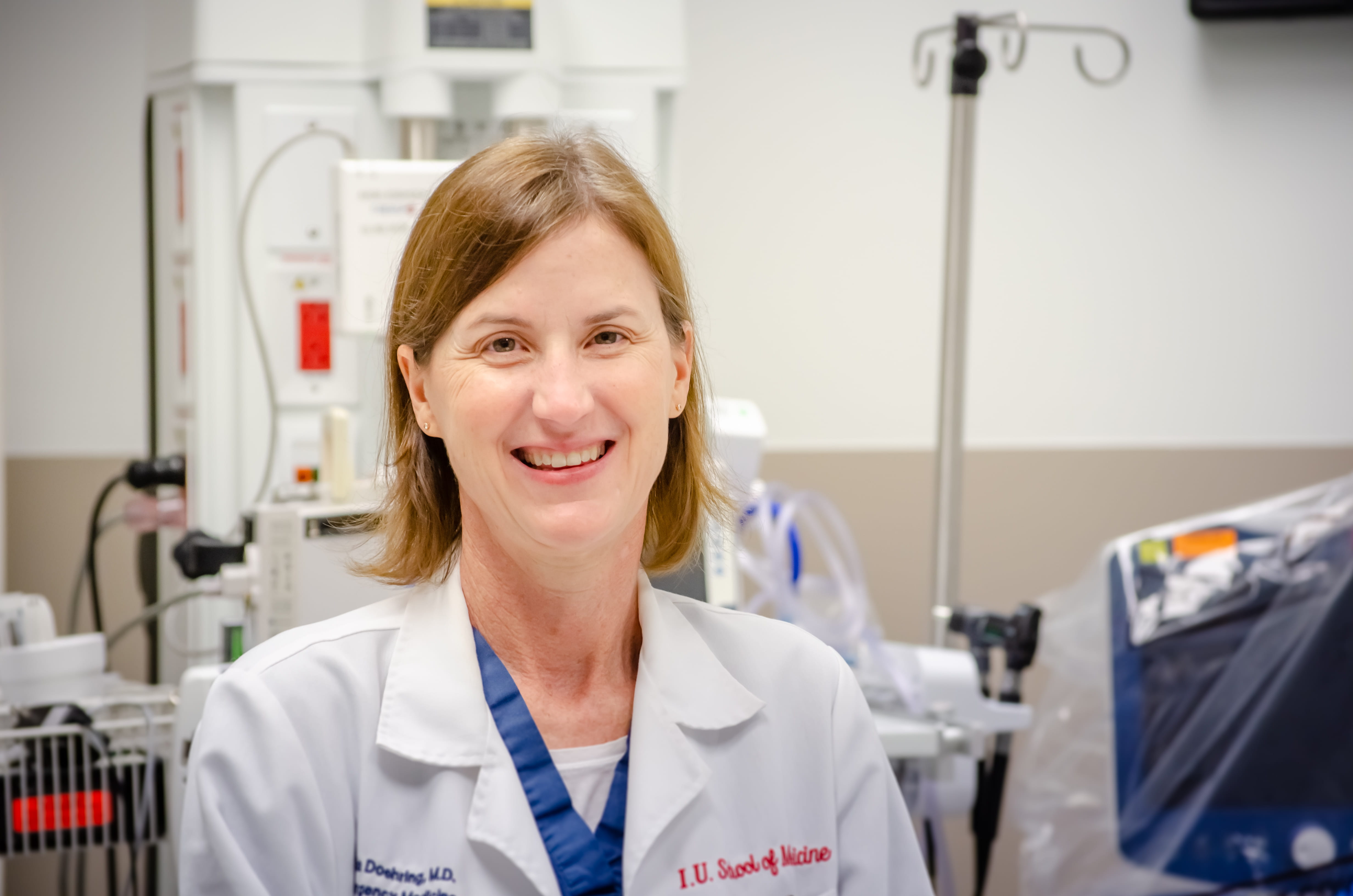 Portrait of Dr. Marla Doehring in the emergency department.