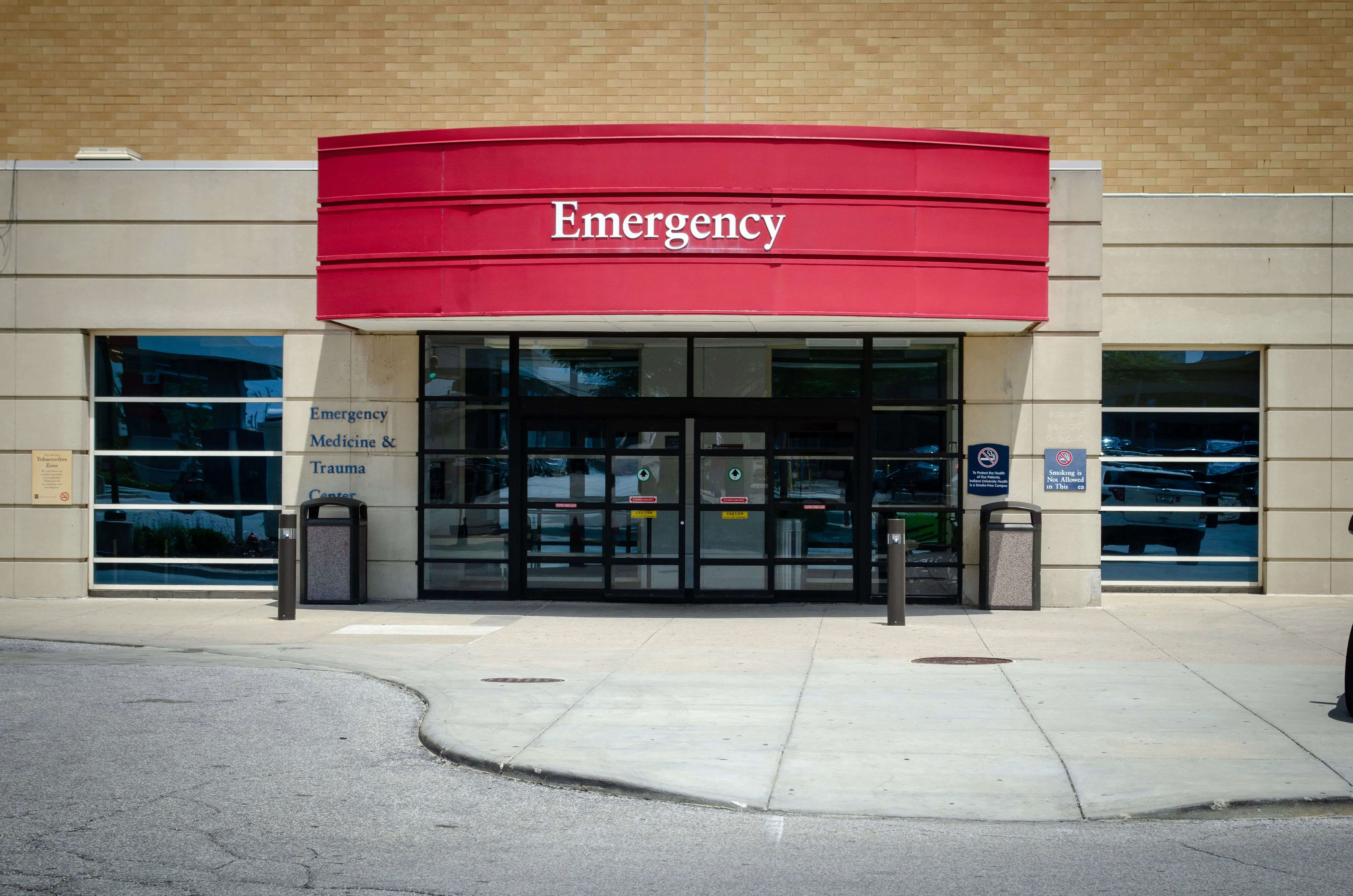 The emergency department entrance of Methodist Hospital. 
