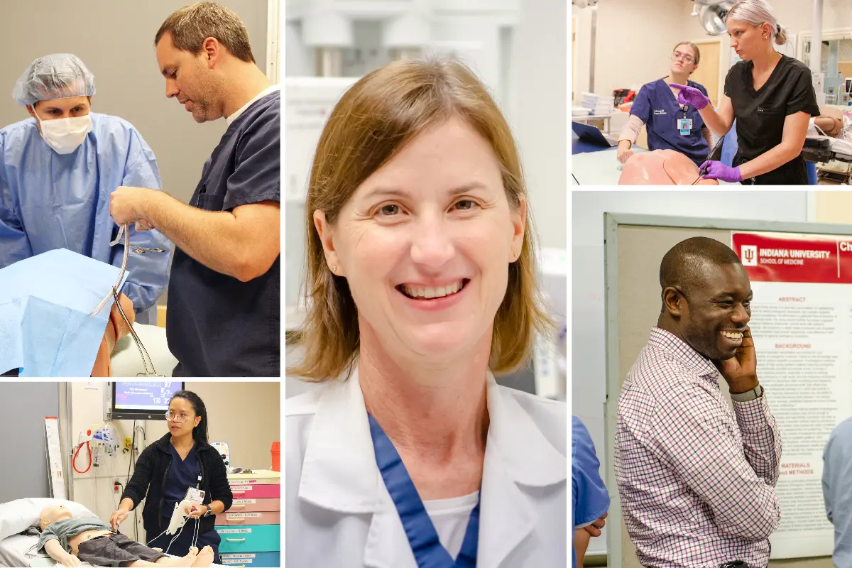 Faculty teaching learners various practices of emergency  medicine. 