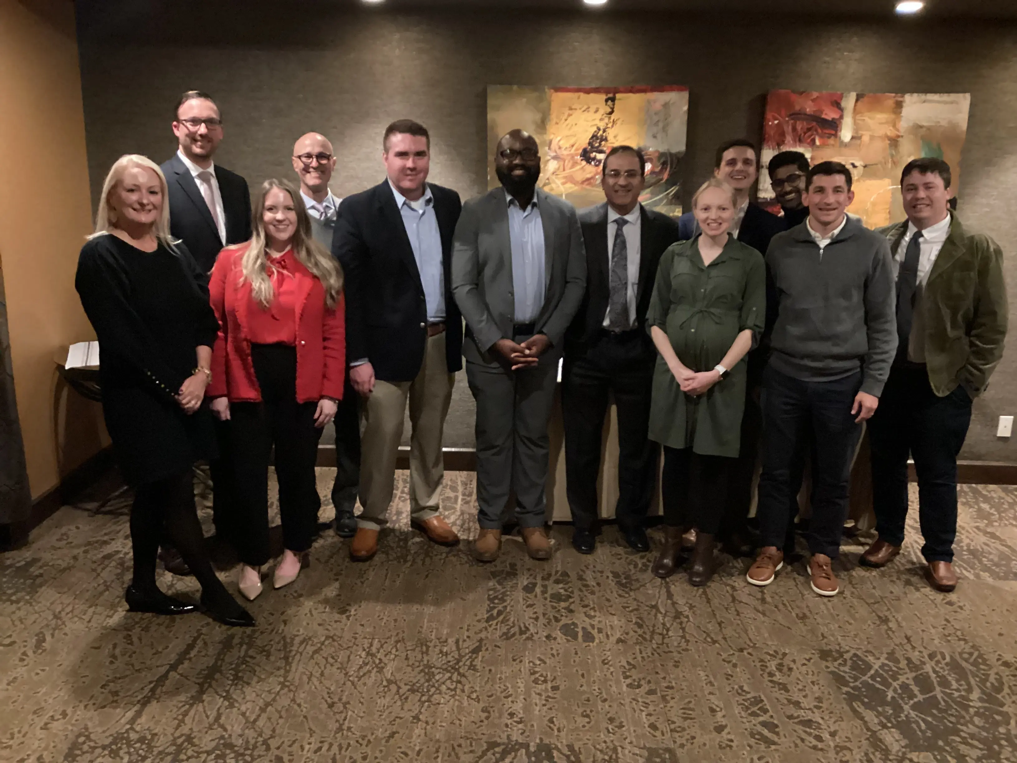 David Aronoff, MD, stands with a group of fellows