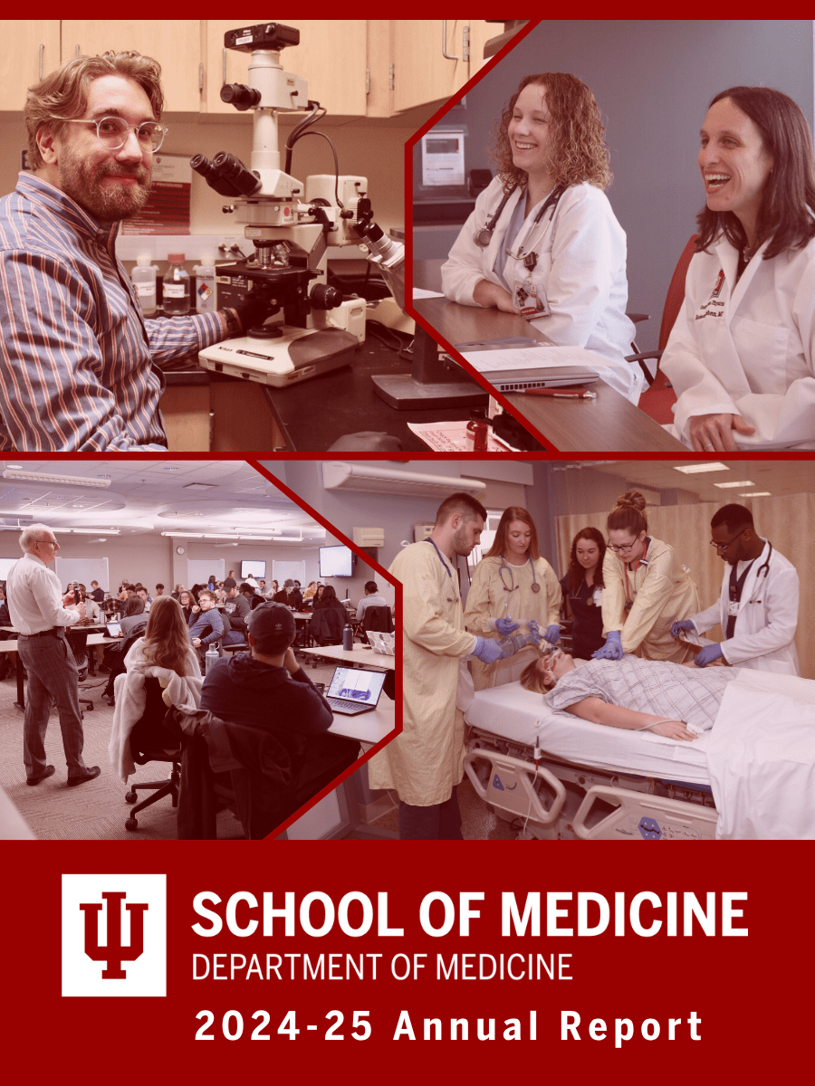 Cover of the Department of Medicine Annual Report for 2024-25