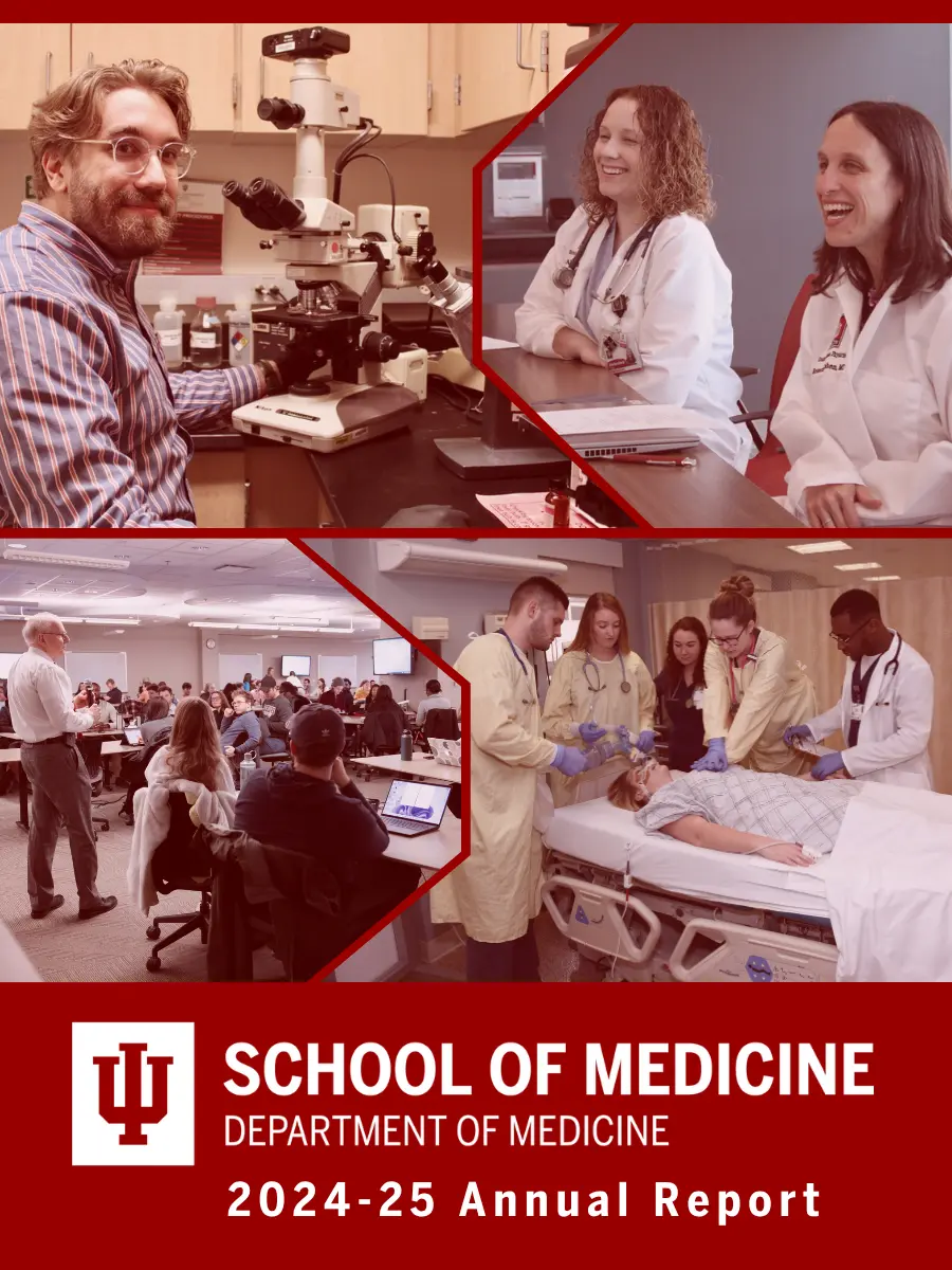 Cover of the Department of Medicine Annual Report for 2024-25